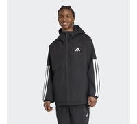 Trainingsjacke ADIDAS SPORTSWEAR "ESSENTIALS CLIMAPROOF 3-STREIFEN", Herren, Gr. L, schwarz, Obermaterial: 100% Polyester, Jacken Trainingsjacke (95251329-L) schwarz
