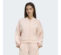 Trainingsjacke ADIDAS SPORTSWEAR "FUTURE ICONS 3-STREIFEN, DURCHGEHENDER REISSVERSCHLUSS", Mädchen, Gr. 140, rosa (blush pink, pink tint), Obermaterial: 67% Polyester, 33% Baumwolle, Jacken Trainingsj