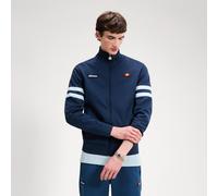 Trainingsjacke ELLESSE "ROMA TRACK JACKET", Herren, Gr. XL, navy, light b, Jersey, Obermaterial: 50% Baumwolle, 50% Polyester, kontrastfarbene Details, unifarben, hüftlang, Rippbündchen, Jacken Traini