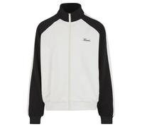 Trainingsjacke KARL KANI "Karl Kani Kani Sidestripe Trackjacket", Herren, Gr. XL, schwarz-weiß (sanftes weiß, schwarz), 55% Polyester, 39% Baumwolle, 6% Elasthan, mehrfarbig, normal, amerikanischer Au