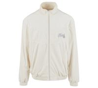 Trainingsjacke KARL KANI "Karl Kani Kani Varsity Velours Trackjacket", Herren, Gr. S, beige, 93% Polyester, 7% Elasthan, mehrfarbig, normal, amerikanischer Ausschnitt, Jacken Trainingsjacke (87555705-