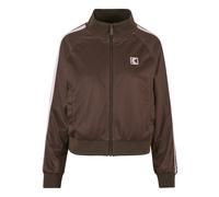 Trainingsjacke KARL KANI "Karl Kani Og Mesh Trackjacket", Damen, Gr. XL, schwarz braun, pink, 100% Polyester, mehrfarbig, normal, amerikanischer Ausschnitt, Jacken Trainingsjacke (94548454-XL) schwarz