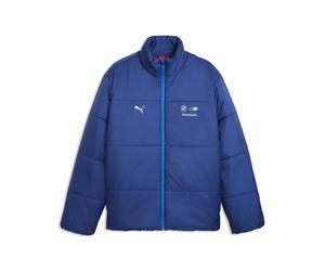 Trainingsjacke PUMA "BMW M Motorsport Essentials Steppjacke Herren", Herren, Gr. L, blau (pro blau m color), Obermaterial: 100% Polyester. Futter: 100% Polyester. Taschenfutter: 100% Polyester. Füllun