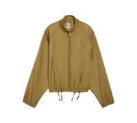 Trainingsjacke PUMA "DARE TO Oversized Gewebte Jacke Damen", Damen, Gr. M, honey butter braun, Obermaterial: 100% Nylon; Seitentasche - Oben: 100% Polyester, Jacken Trainingsjacke (81998754-M) honey b