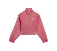 Trainingsjacke PUMA "Dare To Oversized Gewebte Jacke Damen", Damen, Gr. S, rosa (wild pink), Obermaterial: 100% Nylon. Rippe: 2% Elasthan, 98% Polyester, Jacken Trainingsjacke (72367963-S) wild pink