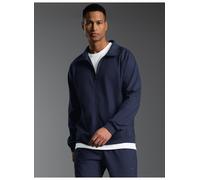 Trainingsjacke TRIGEMA "TRIGEMA Raglanjacke" Gr. M, blau (navy), Herren, 100% Baumwolle, Jacken (97124217-M) navy