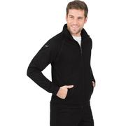 Trainingsjacke TRIGEMA "TRIGEMA Raglanjacke" Gr. XL, schwarz, Herren, 100% Baumwolle, Jacken (28639212-XL) schwarz