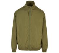 Trainingsjacke URBAN CLASSICS "Urban Classics Herren Wide Track Jacket", Herren, Gr. M, olive, 100% Polyester, unifarben, loose fit, amerikanischer Ausschnitt, Jacken Trainingsjacke (68011366-M) olive