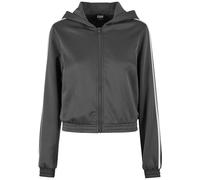 Trainingsjacke URBAN CLASSICS "Urban Classics Ladies Cropped Track Jacket", Damen, Gr. 3XL, magnet, 100% Polyester, unifarben, normal, ohne Ausschnitt, Jacken Trainingsjacke (96145725-XXXL)