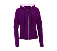 Trainingsjacke WINSHAPE "Functional Comfort Jacket J008C", Damen, Gr. XS, lila (schwarz plum, lavender rose), 85% Polyester, 15% Elasthan, ohne Ausschnitt, Jacken Trainingsjacke, mit Ton-in-Ton-Farbak