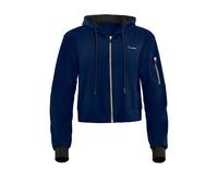 Trainingsjacke WINSHAPE "Functional Comfort One Pocket Jacket", Damen, Gr. L, blau (dunkelblau), 85% Polyester, 15% Elasthan, ohne Ausschnitt, Jacken Trainingsjacke, J009C (24271227-L) dunkelblau