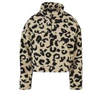 Urban Classics AOP Sherpa Troyer Half-Zip Fleece Pullover sandleo Damen Gr. S