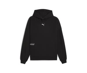 Trainingspullover PUMA "RUN CLUB Hoodie Herren", Herren, Gr. M, schwarz, Obermaterial: 16% Lyocell, 78% Polyester, 6% Elasthan. Kapuzenfutter: 78% Polyester, 6% Elasthan, 16% Lyocell, regular fit, Pul