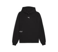 Trainingspullover PUMA "RUN CLUB Hoodie Herren", Herren, Gr. XS, schwarz, Obermaterial: 6% Elasthan, 78% Polyester, 16% Lyocell; Kapuzenfutter: 78% Polyester, 6% Elasthan, 16% Lyocell, regular fit, Pu