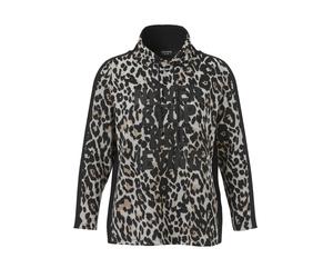 Trainingspullover VIA APPIA DUE "VIA APPIA DUE Sweatshirt", Damen, Gr. 44, schwarz multicolor, Pullover, Große Größen (92877203-44) schwarz multicolor