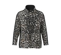 Trainingspullover VIA APPIA DUE "VIA APPIA DUE Sweatshirt", Damen, Gr. 46, schwarz multicolor, Pullover, Große Größen (92877203-46) schwarz multicolor