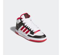 Trainingsschuh ADIDAS SPORTSWEAR "RAPID COURT MID", Kinder, Gr. 38, weiß (core schwarz, team power rot 2, ftwr weiß), Leder, Synthetik, Schuhe, Sneaker, Schnürboots, Winterschuhe, für Kinder & Jugendl