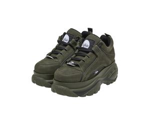 Trainingsschuh BUFFALO "Buffalo 1339-14 -", Damen, Gr. 40, khaki, schwarz, Kunstfaser, unifarben, Schuhe (95431745-40) khaki, schwarz