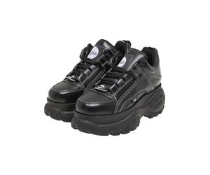 Trainingsschuh BUFFALO "Buffalo 1339-14 - VEGAN BOX", Damen, Gr. 39, schwarz, Kunstfaser, unifarben, Schuhe (27839204-39) schwarz