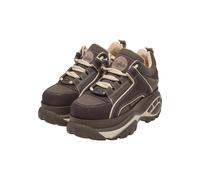 Trainingsschuh BUFFALO "Buffalo 1339-14 - VEGAN SUEDE/NUBUCK", Damen, Gr. 40, braun, beige, Kunstfaser, Schuhe (94065454-40) braun, beige