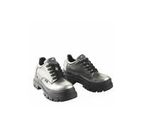 Trainingsschuh BUFFALO "Buffalo Aspha Cls Vntg Vegan Nappa", Damen, Gr. 40, pewter, schwarz, Kunstfaser, unifarben, Schuhe (63127637-40) pewter, schwarz