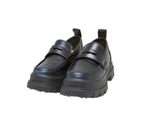 Trainingsschuh BUFFALO "Buffalo aspha loafer", Damen, Gr. 39, schwarz, blau, Kunstfaser, Schuhe (28542013-39) schwarz, blau