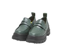 Trainingsschuh BUFFALO "Buffalo aspha loafer", Damen, Gr. 40, grün (grüncroco), Kunstfaser, unifarben, Schuhe (60467449-40) grüncroco