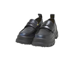 Trainingsschuh BUFFALO "Buffalo aspha loafer", Damen, Gr. 40, schwarz (schwarz, blau), Kunstfaser, Schuhe (28542013-40) schwarz, blau