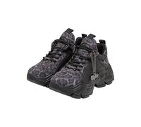 Trainingsschuh BUFFALO "Buffalo Binary C - Vegansuede", Damen, Gr. 42, grau leo, unifarben, Schuhe (56818218-42) grau leo