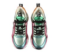 Trainingsschuh BUFFALO "Buffalo BINARY GLAM", Damen, Gr. 38, bunt (mint, pink, gelb metallic), Polyurethan, Schuhe (43293511-38) mint, pink, gelb metallic