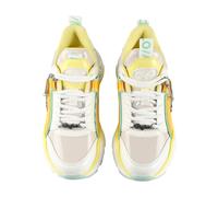 Buffalo Sneaker Lederimitat Weiß/Gelb - 40