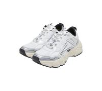 Trainingsschuh BUFFALO "Buffalo Buffalo CLD RUN JOG", Damen, Gr. 40, weiß, silber, schwarz, Kunstfaser, Schuhe (15154609-40) weiß, silber, schwarz