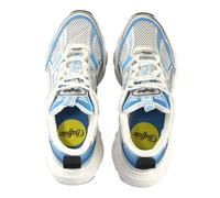Trainingsschuh BUFFALO "Buffalo Buffalo CLD Run JOG - Vegan Nappa/Mesh", Damen, Gr. 40, silber, weiß, blau, Kunstfaser, unifarben, Schuhe (67305210-40) silber, weiß, blau