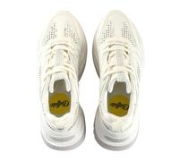 Trainingsschuh BUFFALO "Buffalo Buffalo Triplet Glam - Vegan Nubuck/Nappa", Damen, Gr. 38, weiß, silber, Kunstfaser, unifarben, Schuhe (77201051-38) weiß, silber