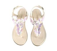 Trainingsschuh BUFFALO "Buffalo CAPRI BUTTERFLY", Damen, Gr. 37, weiß, multi, Polyurethan, Schuhe (91816512-37) weiß, multi