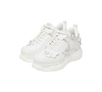 Buffalo Low Sneaker Cld Butterfly Low Top Vegan 1630696 Weiß Pearl White Kunstleder Mit Perfect Fit M für Damen - 40