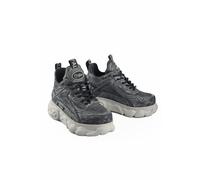 Trainingsschuh BUFFALO "Buffalo Cld Chai Vegan Denim", Damen, Gr. 40, blau, silber, Textil, unifarben, Schuhe (94028761-40) blau, silber