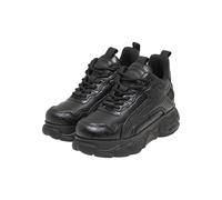 Trainingsschuh BUFFALO "Buffalo CLD CHAI - VEGAN NAPPA", Damen, Gr. 37, schwarz (schwarz croco), Leder, unifarben, Schuhe (95516640-37) schwarz croco