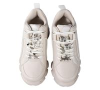 Trainingsschuh BUFFALO "Buffalo Cld Corin - Vegannappa", Damen, Gr. 41, beige, weiß, Kunstfaser, unifarben, Schuhe (70028134-41) beige, weiß