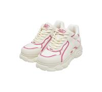 Trainingsschuh BUFFALO "Buffalo CLD ECHO", Damen, Gr. 38, weiß, pink, Polyurethan, Schuhe (96023739-38) weiß, pink