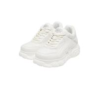 Buffalo Damen Schuhe Sneaker Schnürschuh CLD Echo, Farbe:Creme, Schuhgröße:EUR 42, Artikel:-White