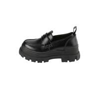 Trainingsschuh BUFFALO "Buffalo Damen Buffalo Aspha Loafer Shoe Flat", Damen, Gr. 41, schwarz, Polyurethan, unifarben, Schuhe (86375764-41) schwarz