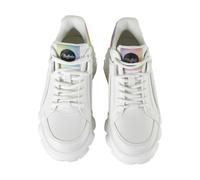 Trainingsschuh BUFFALO "Buffalo Damen Buffalo Cld Corin Vegan Nappa", Damen, Gr. 41, weiß (sanftes weiß, rainbow), Kunstfaser, unifarben, Schuhe (76358020-41) sanftes weiß, rainbow