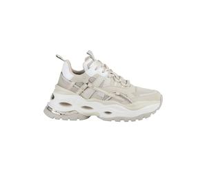 Trainingsschuh BUFFALO "Buffalo Damen Buffalo Triplet Hollow Sneaker Low", Damen, Gr. 41, beige (cream), Kunstfaser, Schuhe (78007948-41) cream