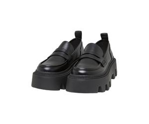 Trainingsschuh BUFFALO "Buffalo flora loafer", Damen, Gr. 39, schwarz, unifarben, Schuhe (89953103-39) schwarz