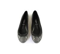 Trainingsschuh BUFFALO "Buffalo Glam -Vegan Satin", Damen, Gr. 38, schwarz-weiß (schwarz, silber), Kunstfaser, unifarben, Schuhe (11072356-38) schwarz, silber