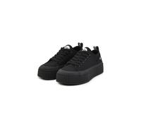 Trainingsschuh BUFFALO "Buffalo MADISON", Damen, Gr. 37, schwarz, Baumwolle, unifarben, Schuhe (43423943-37) schwarz