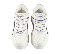 Trainingsschuh BUFFALO "Buffalo ORCUS LUXE", Damen, Gr. 37, weiß, lila, Polyurethan, Schuhe (54388212-37) weiß, lila