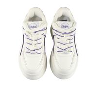 Trainingsschuh BUFFALO "Buffalo ORCUS LUXE", Damen, Gr. 41, weiß, lila, Polyurethan, Schuhe (54388212-41) weiß, lila