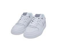 Trainingsschuh KARL KANI "Karl Kani Unisex KKFWW000217 89 LOW LOGO", Damen, Gr. 36.5, weiß, grau, Leder, unifarben, Schuhe (84888452-36,5) weiß, grau